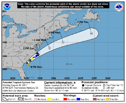 Potential Tropical Cyclone 10 is Inching Closer; Closures Announced By ...