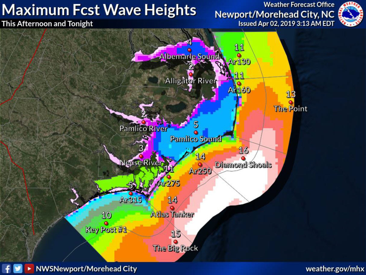 Wind Gusts up to 60 MPH and Soundside Flooding Forecast with Storm ...