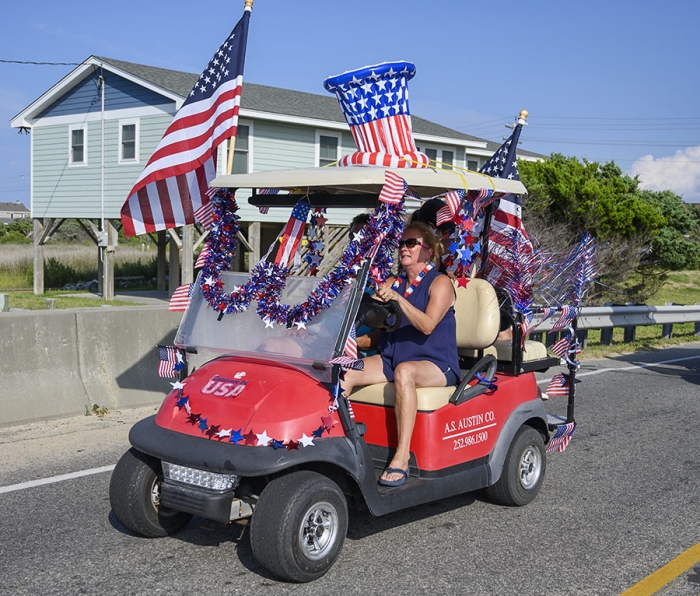 Hatteras Village Celebrates The 4th With Style At 7th Annual Golf Cart Parade… With Slide Show