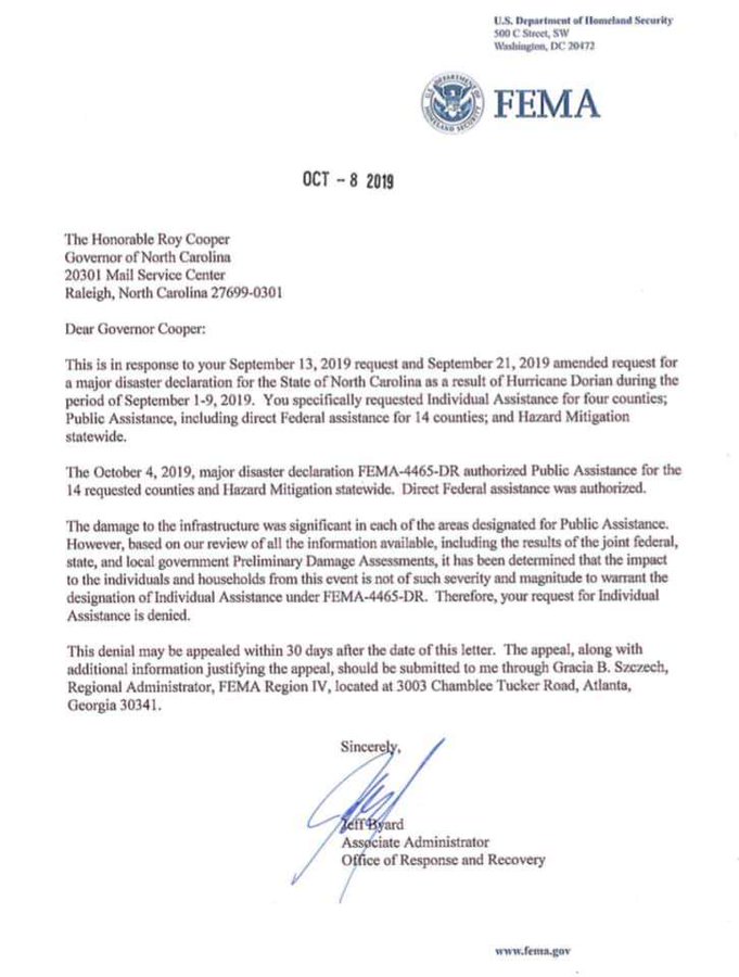 Sample Fema Appeal Letter