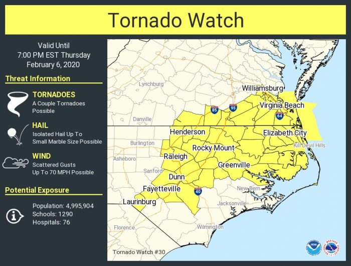 Tornado Watch in effect until 7 p.m. | Island Free Press