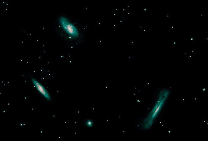 three galaxies