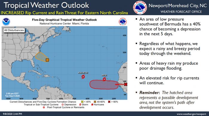 Wind Rain And Elevated Rip Current Risk Expected Through The End Of The Week Island Free Press