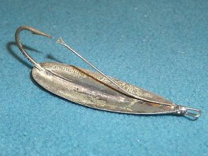 Vintage Fishing Spoon Lot of 10 Red Eye Johnson Silver Minnow Flash