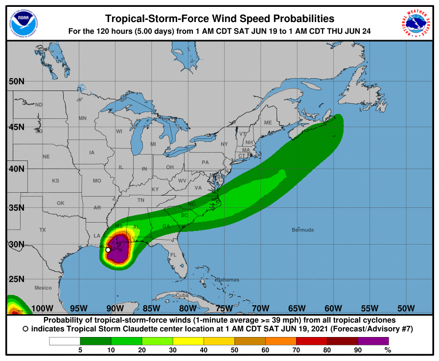 Tropical storm warning dare information