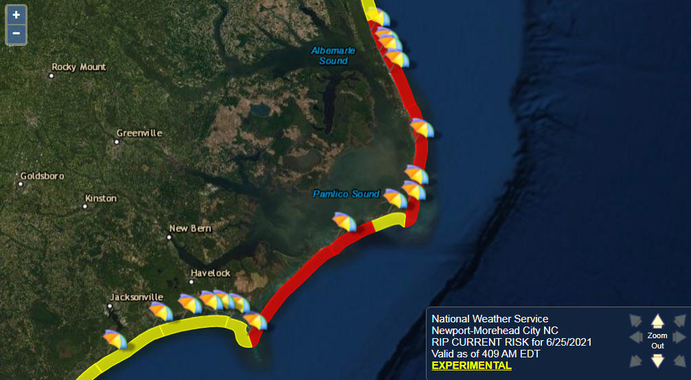 High Risk Of Rip Currents Continues For The Outer Banks On Friday ...