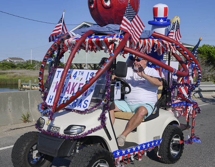 Hatteras village celebrates the 4th in patriotic style with annual Golf  Cart Parade | Island Free Press