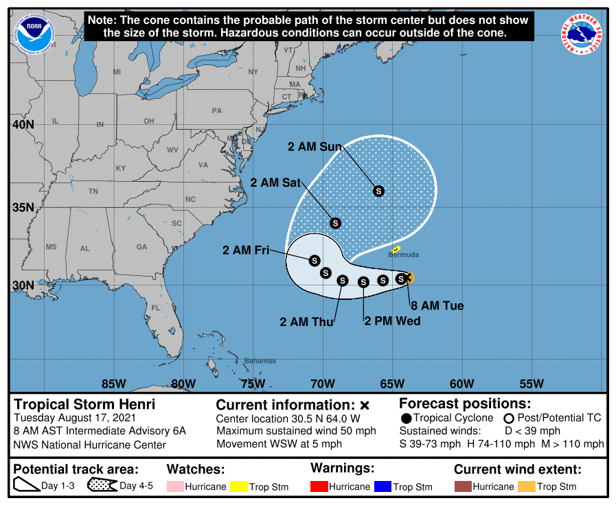 Tropical Storm Henri could bring high surf, rip currents later in the ...