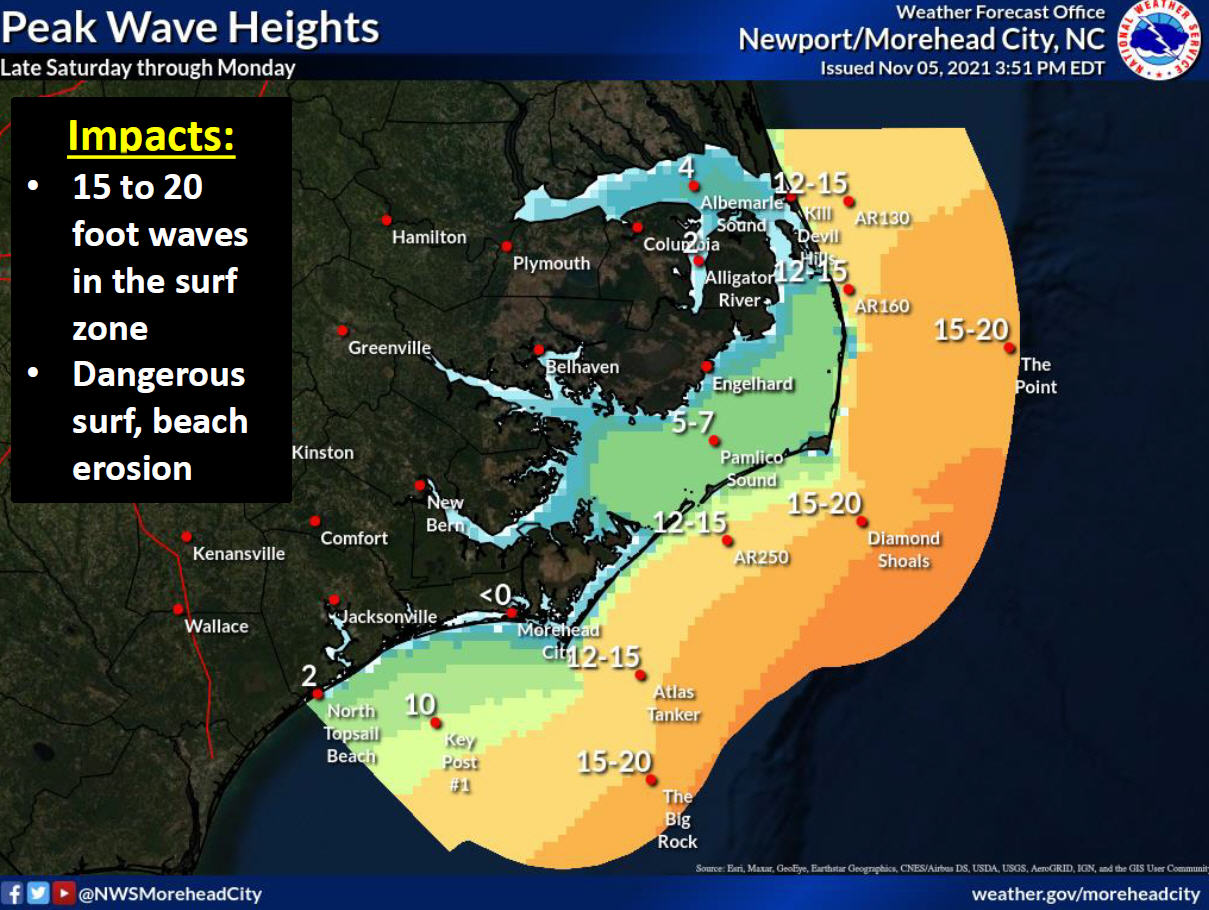 Coastal Flood Watch, High Wind Warning, High Surf Advisory issued ahead ...