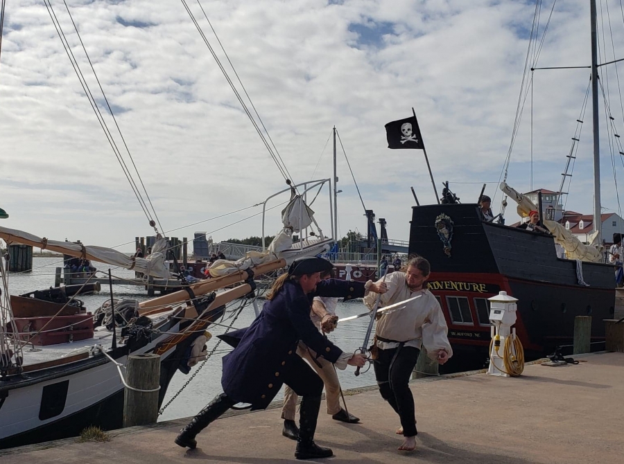 Pirates invade Ocracoke Island for Blackbeard's Pirate Jamboree... WITH