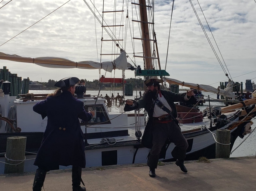 Pirates invade Ocracoke Island for Blackbeard's Pirate Jamboree... WITH