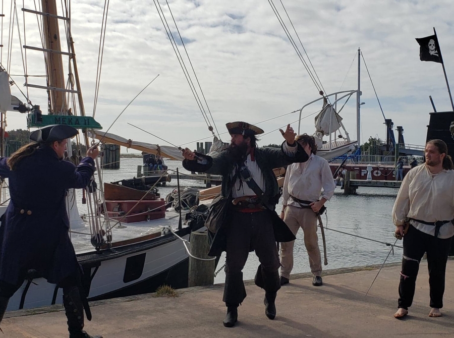 Pirates invade Ocracoke Island for Blackbeard's Pirate Jamboree... WITH