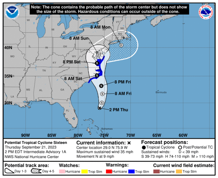 Tropical Storm, storm surge warnings issued for Hampton Roads, OBX ahead of  weekend forecast – The Virginian-Pilot
