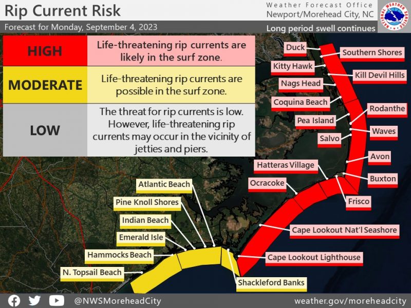 High Risk Of Rip Currents Continues On Monday | Island Free Press