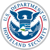 US Department of Homeland Security logo, Credit same, public domain